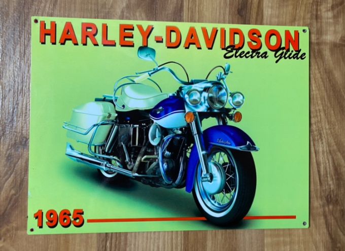 reclame bord Harley Davidson