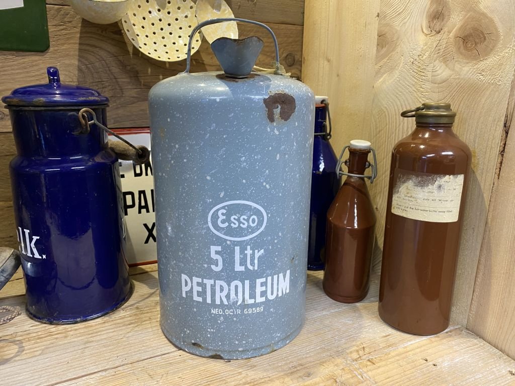 gewolkt emaille petroleumkan 5 liter