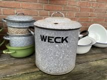 grijsgewolkt emaille weckketel