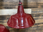 rood emaille lampen