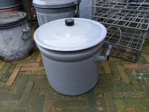 Grijs emaille wasketel